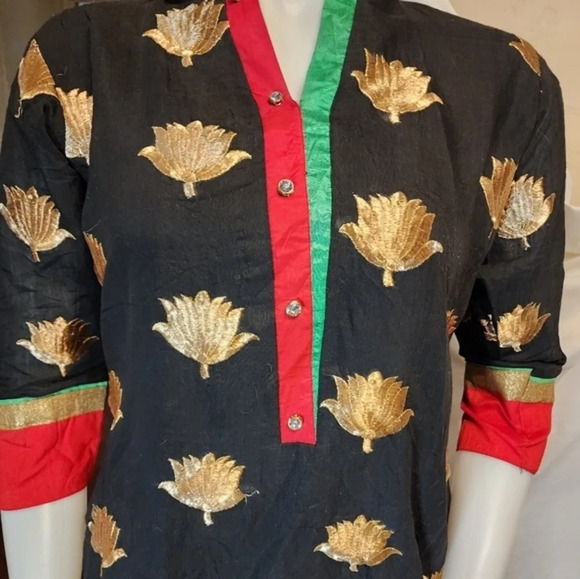 Asian Handmade Embroidered  Dress‎ S - Picture 3 of 13